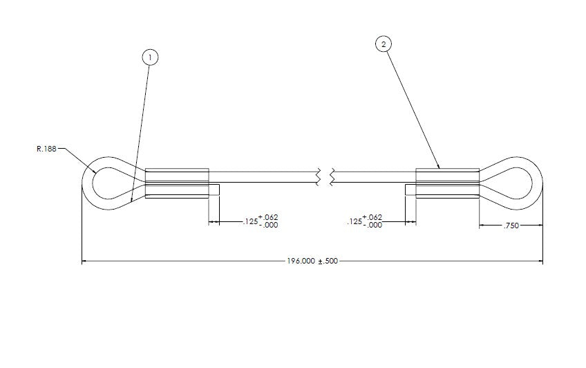 Bench hood sash cable