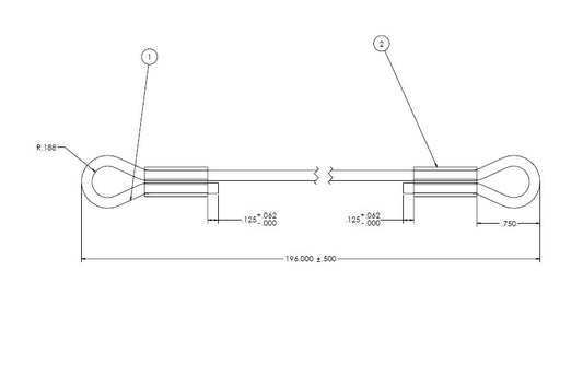 Bench hood sash cable