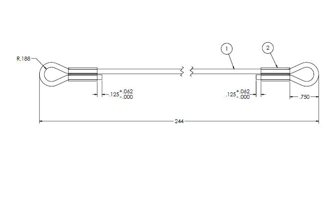 Bench hood sash cable