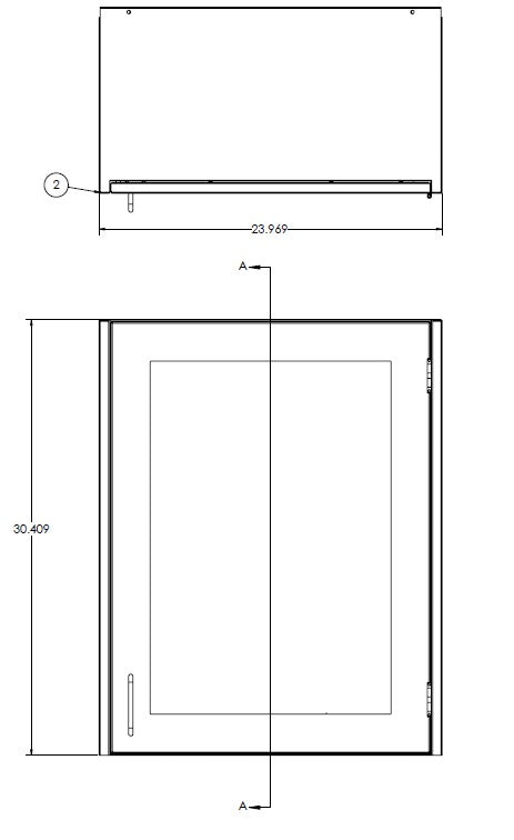 Framed Glass Wall Cabinet