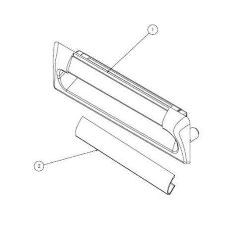 Semi-Recessed Poly Pull with Lable Holder